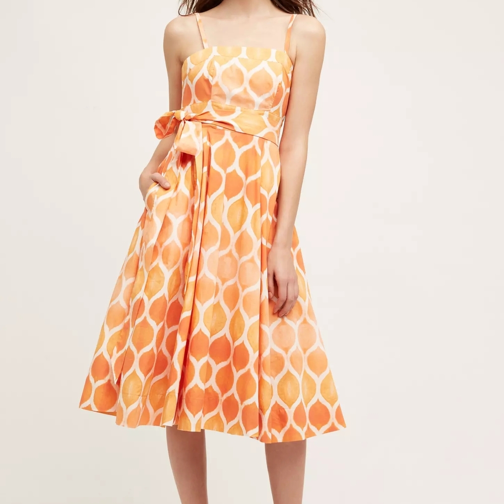 (Like New) Anthropologie Maeve Freya Poplin Dress